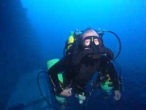 Trmix CCR diver on the Shorouk