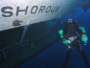 Trmix CCR diver on the Shorouk