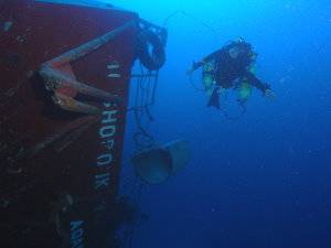Trmix CCR diver on the Shorouk