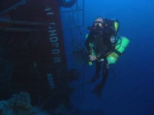 Trmix CCR diver on the Shorouk
