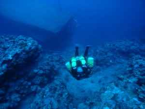 Trmix CCR diver on the Shorouk
