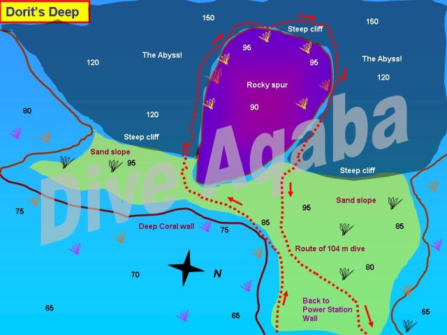 Dive site map