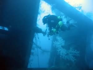 Rebreather diver in Aqaba