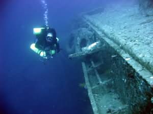 Rebreather diver in Aqaba