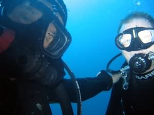 Rebreather diver in Aqaba