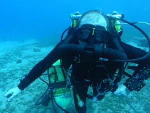 Rebreather diver in Aqaba
