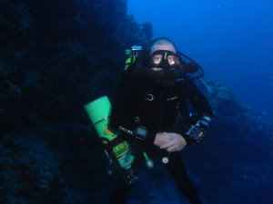 Rebreather diver in Aqaba