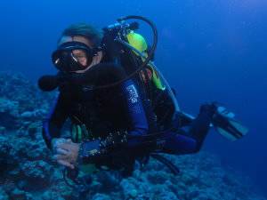 Rebreather diver in Aqaba