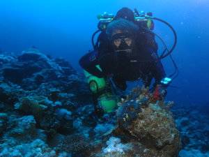 Rebreather diver in Aqaba