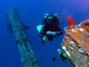 Rebreather diver in Aqaba