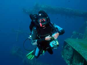 Rebreather diver