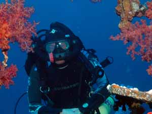Rebreather diver