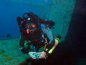 Rebreather diver