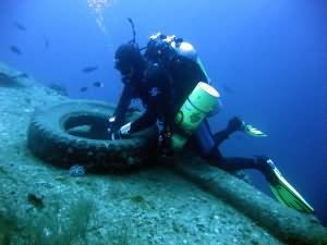 The tyre!