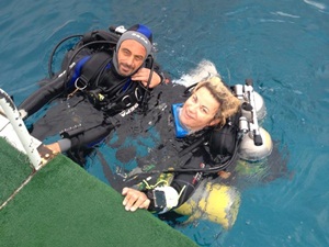Tec divers by boat